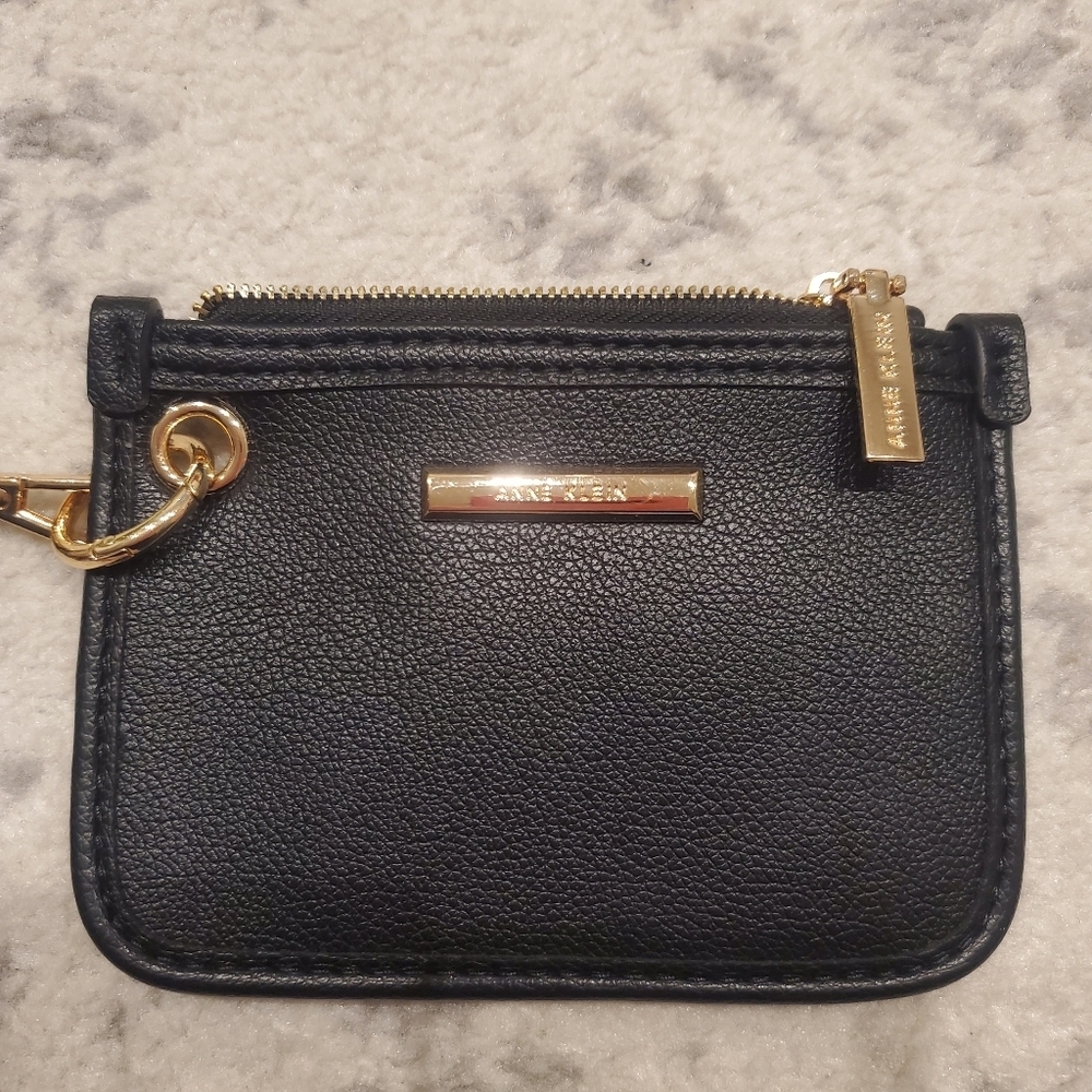 Anne Klein Black Zip Wristlet - Picture 5 of 6